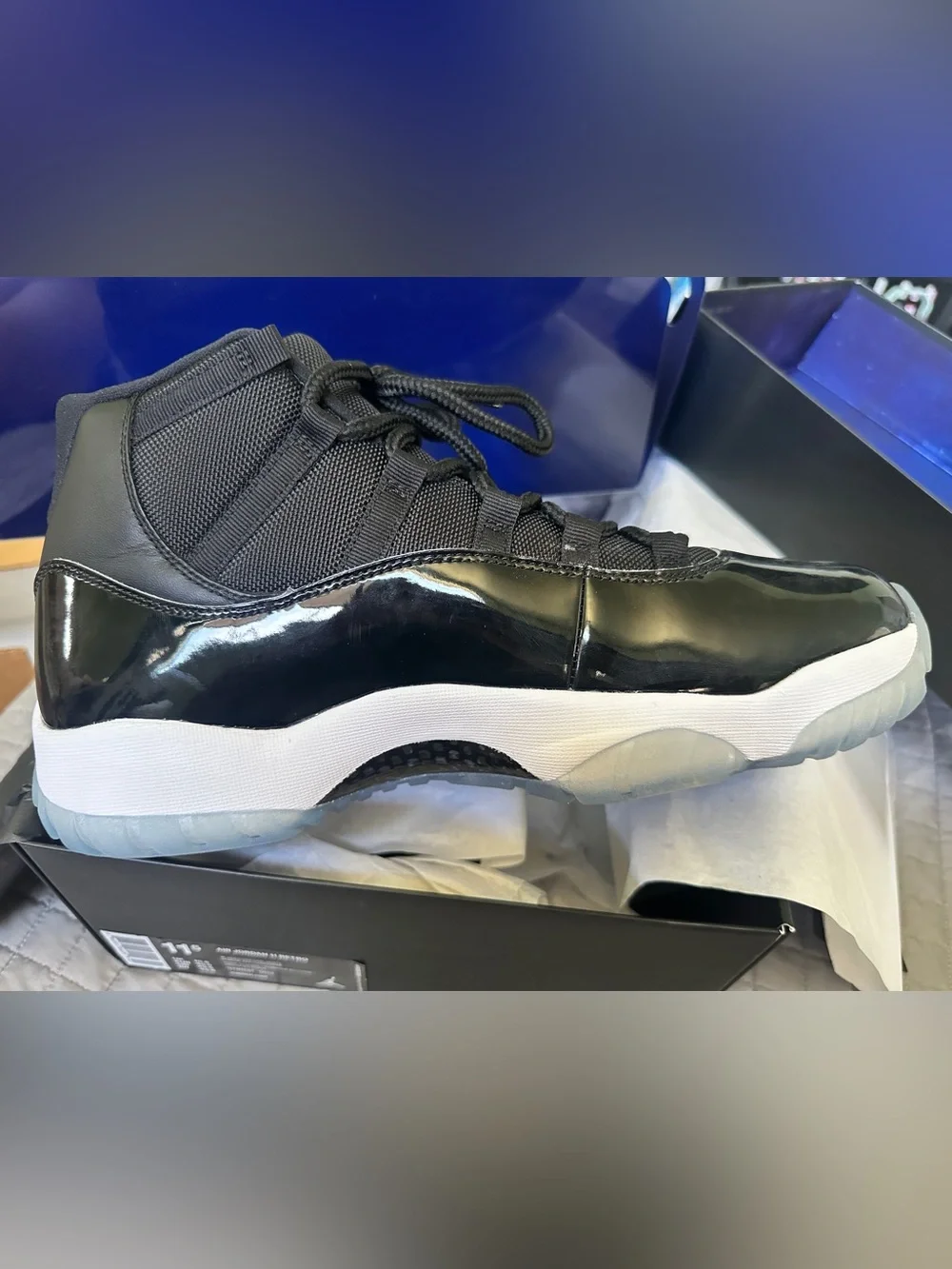 Air Jordan 11 Retro “SPACE JAM” 2016-  378037 003 Black/Concord White